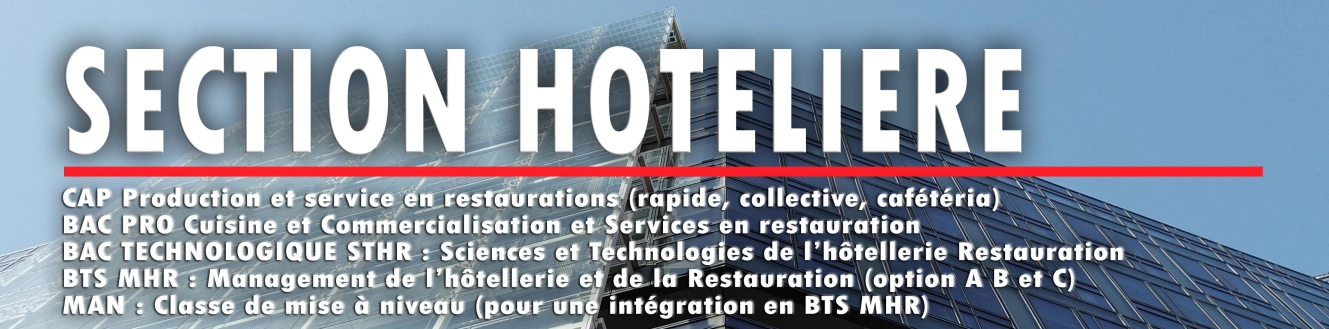 Section hôtelière