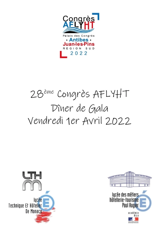 Nos élèves confectionnent le dîner de Gala de l'AFLYHT